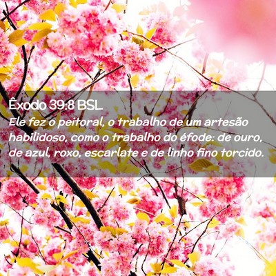 Picture 02 - Êxodo 39:8 BSL - Ele fez o peitoral, o trabalho de um artesão - Bible Verse Picture
