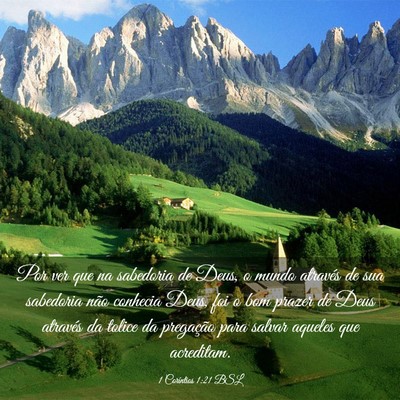 Picture 03 - 1 Coríntios 1:21 BSL - Por ver que na sabedoria de Deus, o mundo - Bible Verse Picture