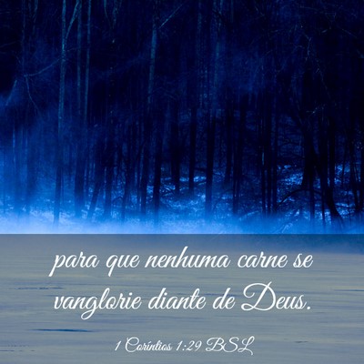 Picture 03 - 1 Coríntios 1:29 BSL - para que nenhuma carne se vanglorie diante de - Bible Verse Picture