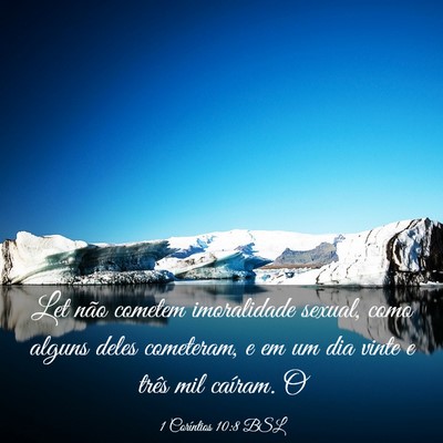 Picture 03 - 1 Coríntios 10:8 BSL - Let não cometem imoralidade sexual, como alguns - Bible Verse Picture