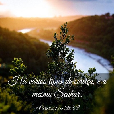 Picture 03 - 1 Coríntios 12:5 BSL - Há vários tipos de serviço, e o mesmo - Bible Verse Picture