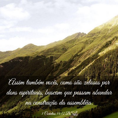 Picture 03 - 1 Coríntios 14:12 BSL - Assim também vocês, como são zelosos por dons - Bible Verse Picture