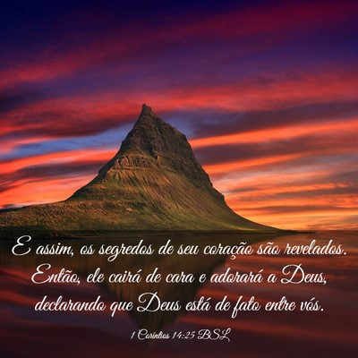 Picture 03 - 1 Coríntios 14:25 BSL - E assim, os segredos de seu coração são - Bible Verse Picture