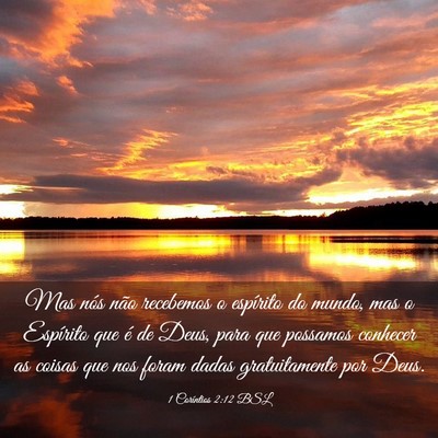 Picture 03 - 1 Coríntios 2:12 BSL - Mas nós não recebemos o espírito do mundo, mas - Bible Verse Picture
