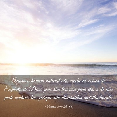 Picture 03 - 1 Coríntios 2:14 BSL - Agora o homem natural não recebe as coisas do - Bible Verse Picture