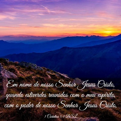 Picture 03 - 1 Coríntios 5:4 BSL - Em nome de nosso Senhor Jesus Cristo, quando - Bible Verse Picture