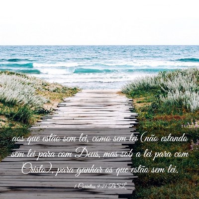 Picture 03 - 1 Coríntios 9:21 BSL - aos que estão sem lei, como sem lei (não - Bible Verse Picture