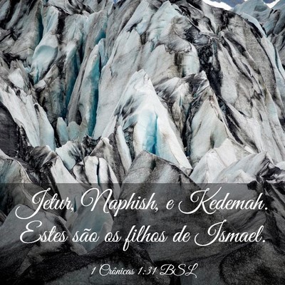 Picture 03 - 1 Crônicas 1:31 BSL - Jetur, Naphish, e Kedemah. Estes são os filhos - Bible Verse Picture