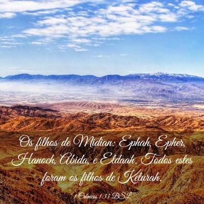 Picture 03 - 1 Crônicas 1:33 BSL - Os filhos de Midian: Ephah, Epher, Hanoch, Abida, - Bible Verse Picture