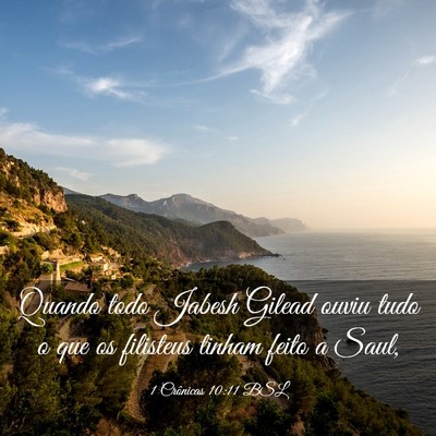 Picture 03 - 1 Crônicas 10:11 BSL - Quando todo Jabesh Gilead ouviu tudo o que os - Bible Verse Picture