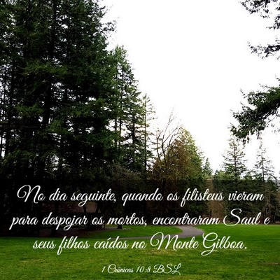 Picture 03 - 1 Crônicas 10:8 BSL - No dia seguinte, quando os filisteus vieram para - Bible Verse Picture