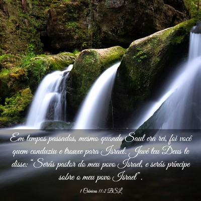 Picture 03 - 1 Crônicas 11:2 BSL - Em tempos passados, mesmo quando Saul era rei, - Bible Verse Picture
