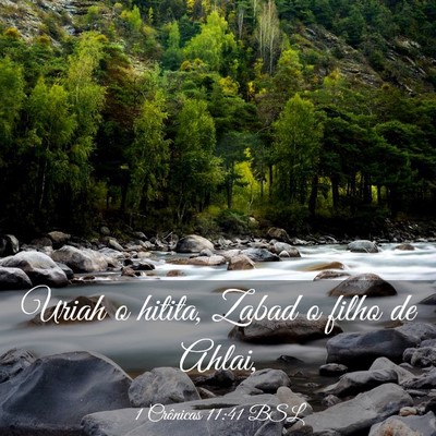 Picture 03 - 1 Crônicas 11:41 BSL - Uriah o hitita, Zabad o filho de - Bible Verse Picture