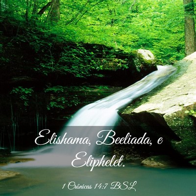 Picture 03 - 1 Crônicas 14:7 BSL - Elishama, Beeliada, e - Bible Verse Picture