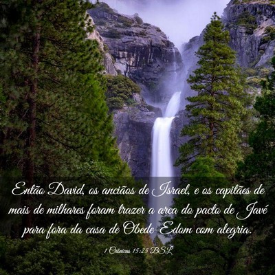 Picture 03 - 1 Crônicas 15:25 BSL - Então David, os anciãos de Israel, e os - Bible Verse Picture