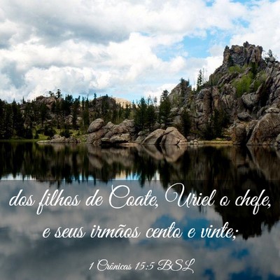 Picture 03 - 1 Crônicas 15:5 BSL - dos filhos de Coate, Uriel o chefe, e seus - Bible Verse Picture