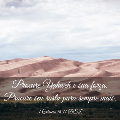 Picture 03 - 1 Crônicas 16:11 BSL - Procure Yahweh e sua força. Procure seu rosto - Bible Verse Picture