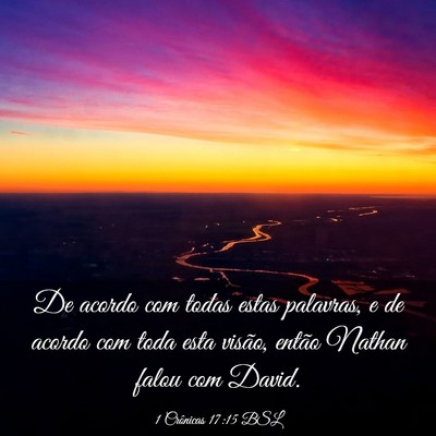 Picture 03 - 1 Crônicas 17:15 BSL - De acordo com todas estas palavras, e de acordo - Bible Verse Picture