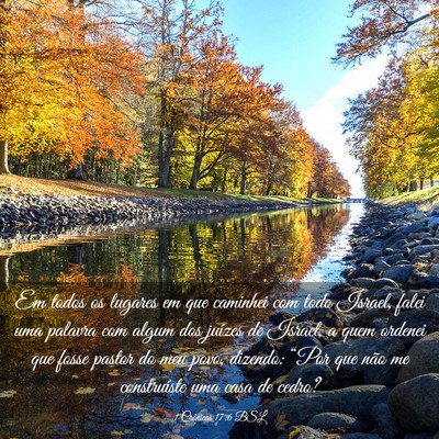 Picture 03 - 1 Crônicas 17:6 BSL - Em todos os lugares em que caminhei com todo - Bible Verse Picture