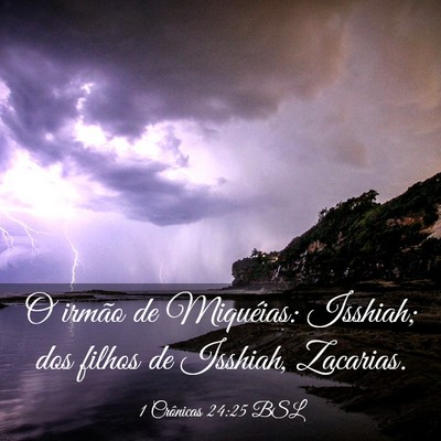 Picture 03 - 1 Crônicas 24:25 BSL - O irmão de Miquéias: Isshiah; dos filhos de - Bible Verse Picture
