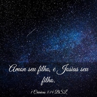 Picture 03 - 1 Crônicas 3:14 BSL - Amon seu filho, e Josias seu - Bible Verse Picture