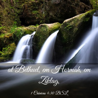 Picture 03 - 1 Crônicas 4:30 BSL - at Bethuel, em Hormah, em - Bible Verse Picture