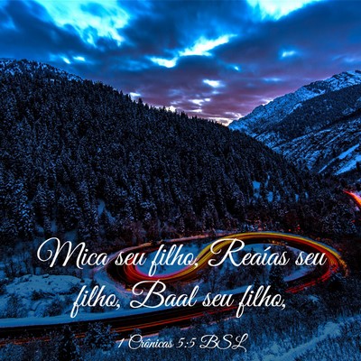 Picture 03 - 1 Crônicas 5:5 BSL - Mica seu filho, Reaías seu filho, Baal seu - Bible Verse Picture
