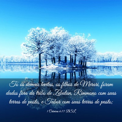 Picture 03 - 1 Crônicas 6:77 BSL - To os demais levitas, os filhos de Merari, foram - Bible Verse Picture