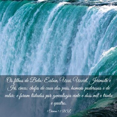 Picture 03 - 1 Crônicas 7:7 BSL - Os filhos de Bela: Ezbon, Uzzi, Uzziel, Jerimoth - Bible Verse Picture