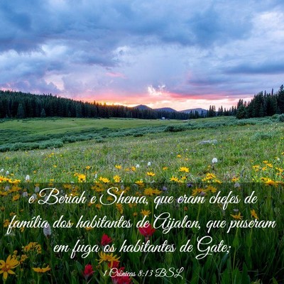 Picture 03 - 1 Crônicas 8:13 BSL - e Beriah e Shema, que eram chefes de família dos - Bible Verse Picture