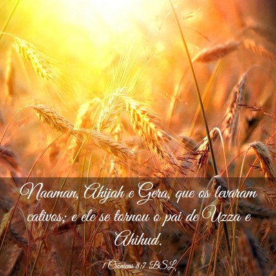 Picture 03 - 1 Crônicas 8:7 BSL - Naaman, Ahijah e Gera, que os levaram cativos; e - Bible Verse Picture