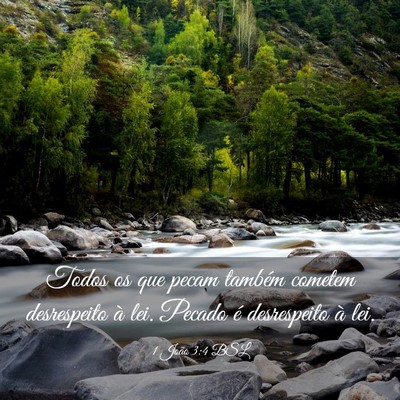 Picture 03 - 1 João 3:4 BSL - Todos os que pecam também cometem desrespeito à - Bible Verse Picture