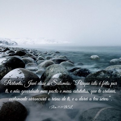 Picture 03 - 1 Reis 11:11 BSL - Portanto, Javé disse a Salomão: “Porque isto - Bible Verse Picture
