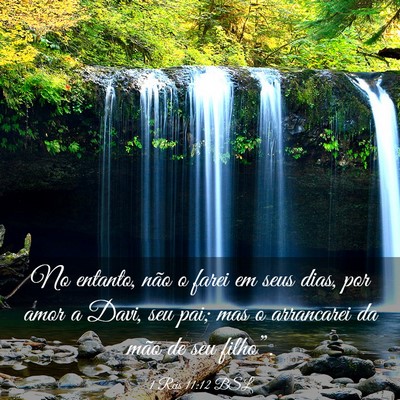 Picture 03 - 1 Reis 11:12 BSL - No entanto, não o farei em seus dias, por amor a - Bible Verse Picture