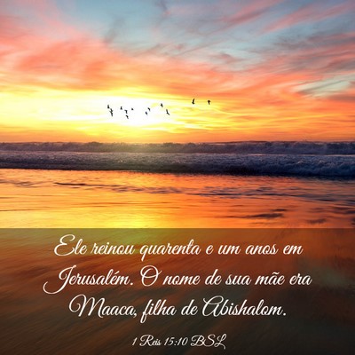 Picture 03 - 1 Reis 15:10 BSL - Ele reinou quarenta e um anos em Jerusalém. O - Bible Verse Picture