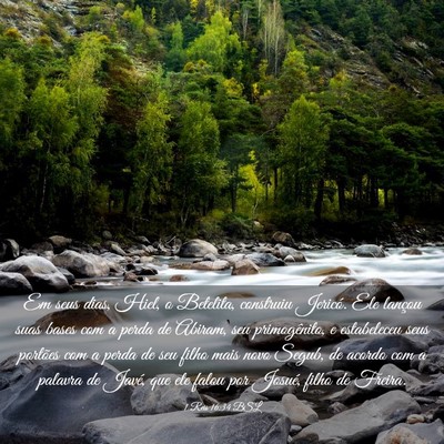 Picture 03 - 1 Reis 16:34 BSL - Em seus dias, Hiel, o Betelita, construiu - Bible Verse Picture