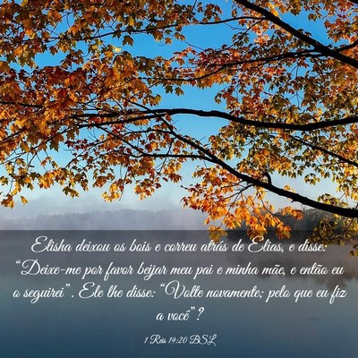 Picture 03 - 1 Reis 19:20 BSL - Elisha deixou os bois e correu atrás de Elias, e - Bible Verse Picture