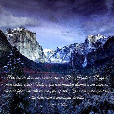 Picture 03 - 1 Reis 20:9 BSL - Por isso ele disse aos mensageiros de Ben Hadad: - Bible Verse Picture