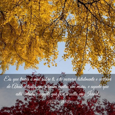 Picture 03 - 1 Reis 21:21 BSL - Eis que trarei o mal sobre ti, e te varrerei - Bible Verse Picture