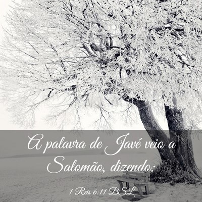 Picture 03 - 1 Reis 6:11 BSL - A palavra de Javé veio a Salomão, - Bible Verse Picture