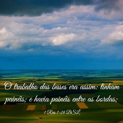 Picture 03 - 1 Reis 7:28 BSL - O trabalho das bases era assim: tinham painéis; - Bible Verse Picture