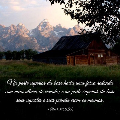 Picture 03 - 1 Reis 7:35 BSL - Na parte superior da base havia uma faixa redonda - Bible Verse Picture