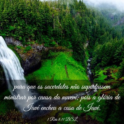 Picture 03 - 1 Reis 8:11 BSL - para que os sacerdotes não suportassem ministrar - Bible Verse Picture