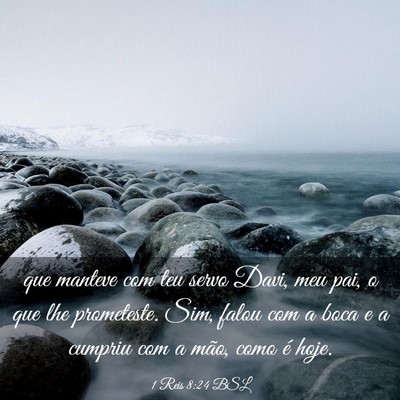 Picture 03 - 1 Reis 8:24 BSL - que manteve com teu servo Davi, meu pai, o que - Bible Verse Picture