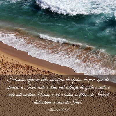 Picture 03 - 1 Reis 8:63 BSL - Salomão ofereceu pelo sacrifício de ofertas de - Bible Verse Picture