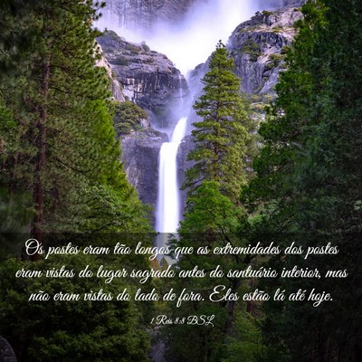 Picture 03 - 1 Reis 8:8 BSL - Os postes eram tão longos que as extremidades - Bible Verse Picture