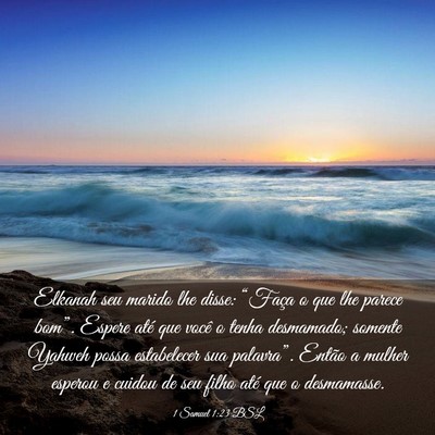 Picture 03 - 1 Samuel 1:23 BSL - Elkanah seu marido lhe disse: “Faça o que lhe - Bible Verse Picture