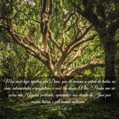 Picture 03 - 1 Samuel 10:19 BSL - Mas você hoje rejeitou seu Deus, que ele mesmo o - Bible Verse Picture