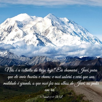 Picture 03 - 1 Samuel 12:17 BSL - Não é a colheita do trigo hoje? Eu chamarei - Bible Verse Picture