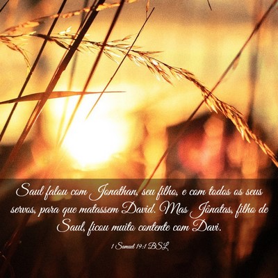 Picture 03 - 1 Samuel 19:1 BSL - Saul falou com Jonathan, seu filho, e com todos - Bible Verse Picture